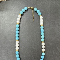 Collar de Acero Inoxidable con Oro de 18K y Perla Natural de Agua Dulce, Resistente al Agua, Joyería para Mujer, Gran Venta
