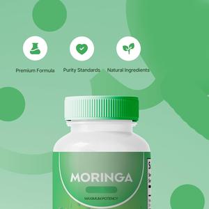 Capsule di Proteine Vegetali Naturali di <span class=keywords><strong>Moringa</strong></span> a Marchio Privato OEM per Adulti |   Polvere di <span class=keywords><strong>Moringa</strong></span> Vegetariana Benefici Antiossidanti Energia - Product Image 2