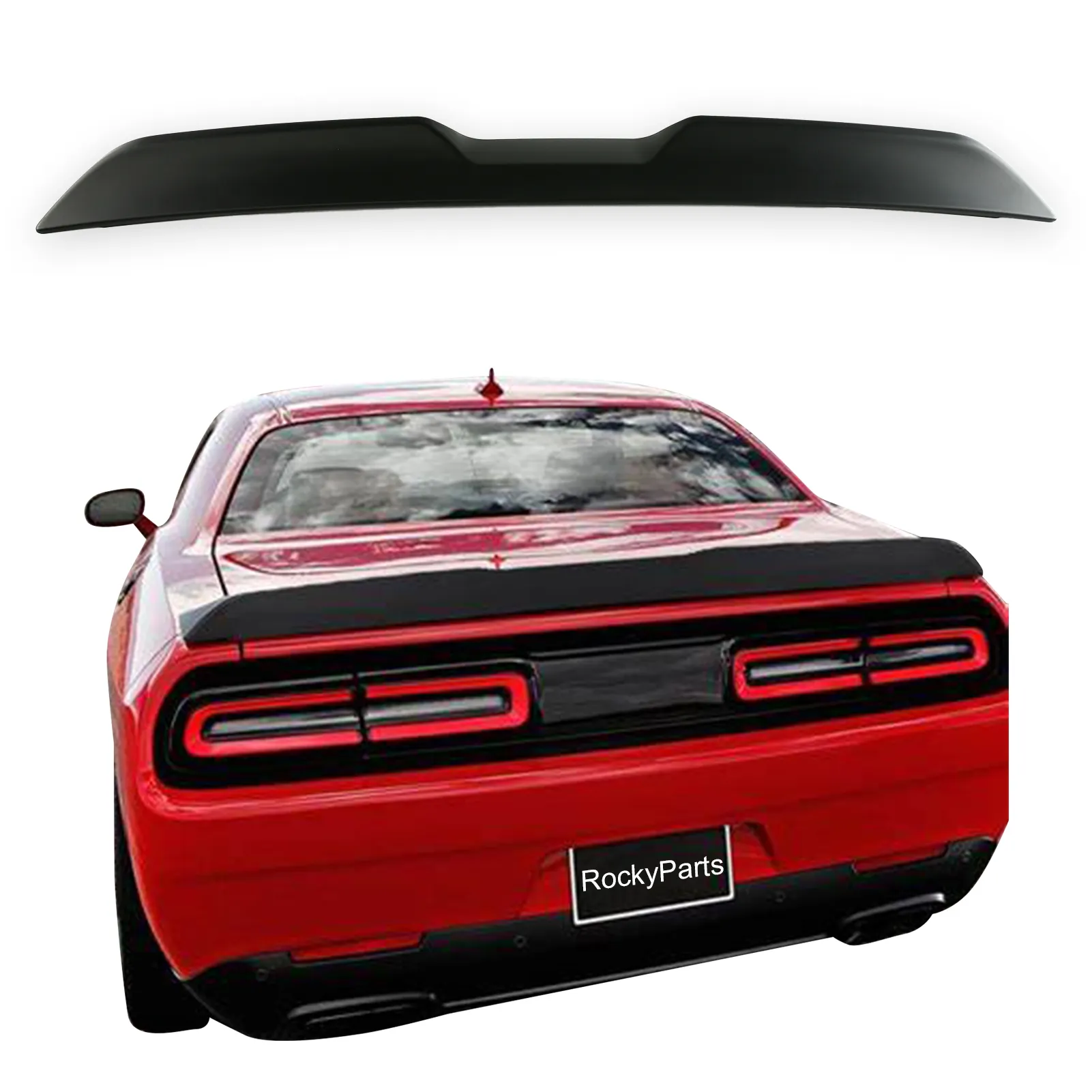 Spoiler belakang tentang Dodge Challenger 2008-2017 Spoiler belakang mendukung kustomisasi OEM