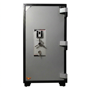 Coffre-fort ignifuge de grande capacité avec serrure à empreintes digitales YNS-120F, coffre-fort de sécurité commercial pour documents de bureau avec armoire intérieure - Product Image 1
