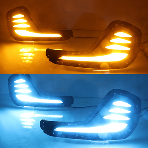 Estilo de coche LED DRL para Chevrolet Cavalier <span class=keywords><strong>Onix</strong></span> 2020 luces de circulación diurna señal de giro cubierta de lámpara <span class=keywords><strong>antiniebla</strong></span> - Product Image 4