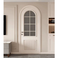 JBDhome Home Decor Custom High Grade Exterior Door Sidelights Beautiful Windows Hardwood Modern Villa Exterior Puertas de madera