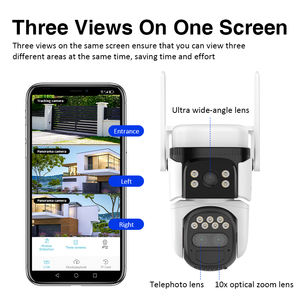 VStarcam 9MP BG621TR 10X Zoom akıllı sıcak satış ağ kamerası 3 Lens PTZ insan hareket izleme güvenlik açık güneş kamera 4G - Product Image 4