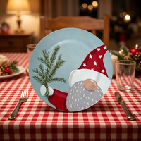 Assiettes de présentation de luxe personnalisables en PP pour steak, 13 pouces, durables et réutilisables, ensemble de vaisselle de mariage de 50 pièces, motif personnalisé Woju