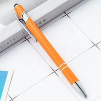Stylos métalliques de luxe 2-en-1 à bille, toucher doux, impression UV pour événements de marche/course, assurance, automobile, promotionnels