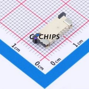 FPC-1.0AX-7PWCR-H25 FFC/FPC Connector SMD,P=1mm,Horizontal Mount Connector Drawer Type Bottom Contact 7P 1mm - Product Image 2