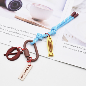 Sangle de poignet en nylon YYX, corde avec grande boucle, anti-perte, porte-clés tressé, pendentif coloré pour sac - Product Image 4