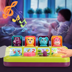 Jouet musical éducatif <span class=keywords><strong>pour</strong></span> bébés : clavier musical interactif avec animaux pop-up, <span class=keywords><strong>chansons</strong></span> et lumières <span class=keywords><strong>pour</strong></span> l'éveil des enfants - Product Image 2