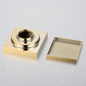 ท่อระบายน้ำในห้องน้ำแบบซ่อน ฝาปิดทองเหลืองป้องกันการอุดตัน ระบายน้ำเสียจากฝักบัวได้อย่างรวดเร็ว - Product Image 4