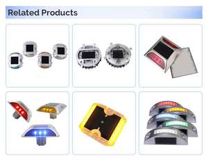 Оптовая цена, уличная дорожная лампа с 8 светодиодами, IP68, солнечная энергия, наземные габаритные огни, пластиковые габаритные огни для проезжей части - Product Image 5