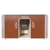 Toilettes mobiles de luxe écologiques en métal Jiaxin personnalisées pour parcs, chantiers de construction et attractions touristiques