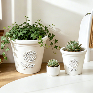 Macetas de Cerámica para Decoración del Hogar y Jardín, Macetas de Terracota sin Esmaltar para Suministros de Jardinería y Decoraciones - Product Image 3