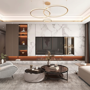 ทีวีแบบตั้งติดผนังแบบลอยตัวสุดหรูตู้ไม้ห้องนั่งเล่นเฟอร์นิเจอร์สำหรับใช้ในบ้านหรือในอพาร์ทเมนต์ - Product Image 1