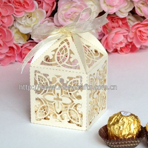 Cajas de Regalo para bautizo, recuerdo de primera comunión, corte láser - Product Image 3