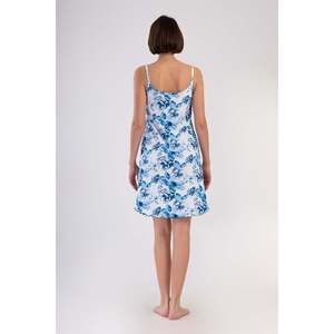 ชุดนอนผู้หญิงแบบสายเดี่ยวทรงวงรีประดับโบว์และดีเทลบิบิลลา - Product Image 1