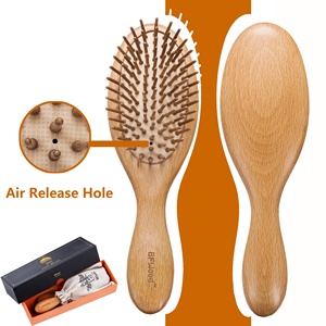 Cepillo para el Cabello Impermeable con Cerdas de Bambú y Mango de Madera con Cojín de Aire, Secador de Cabello, Cepillos para el Cabello <span class=keywords><strong>Goody</strong></span> - Product Image 3