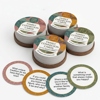 Juego de Cartas de Conversación de Doble Cara con Impresión Personalizada, 365 Días, para Regalos Familiares, Juego de Rompecabezas para Grupos