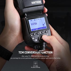Flash Speedlite Manuale Cablato NW700-C Compatibile con Fotocamere DSLR, Sincronizzazione ad Alta Velocità 1/8000s, Uscita 1/1-1/256, Professionale - Product Image 3