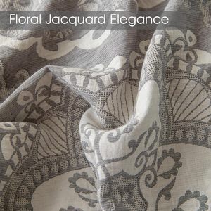 100% Cotton <strong>Grey</strong> Jacquard Weave Boho <strong>Duvet</strong> <strong>Cover</strong> Set Soft Cooling Luxury Bedding <strong>Duvet</strong> <strong>Cover</strong> Microfiber Comforter <strong>Cover</strong> - Product Image 3