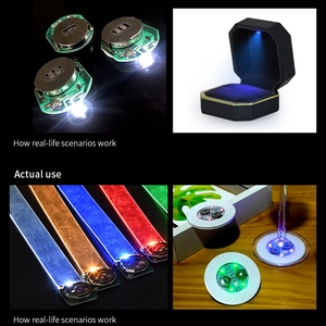 <span class=keywords><strong>LED</strong></span> PCB <span class=keywords><strong>Board</strong></span> hiển thị phụ kiện chiếu sáng trắng xanh xanh CR2032 pin tùy chỉnh hai đèn <span class=keywords><strong>LED</strong></span> Mini Đèn giáng sinh - Product Image 5