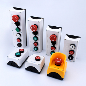 XDL35-B213 2 lỗ tuôn ra đẩy nút hộp điều khiển nhựa Điện đẩy nút chuyển đổi hộp trạm - Product Image 6