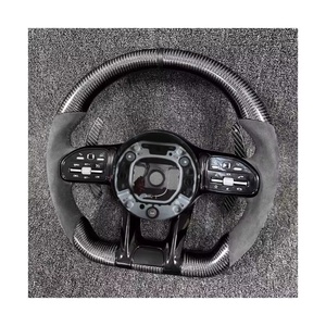 Volant de direction en cuir personnalisé Accessoires de voiture pour Mercedes Benz W212 W203 W205 W222 W213 Cls <span class=keywords><strong>Gle</strong></span> Glc 43 E63 <span class=keywords><strong>E53</strong></span> C63 <span class=keywords><strong>AMG</strong></span> - Product Image 6