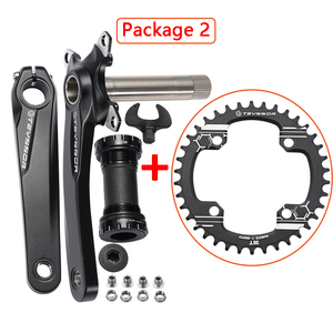 Pedivelle per biciclette 104BCD manovella ultraleggera da 170mm movimento centrale in lega di alluminio cuscinetto 38T ruota dentata per bicicletta - Product Image 6