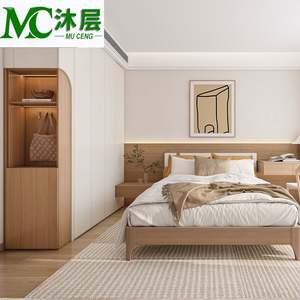 Armario Organizador de Armario Personalizado de Estilo Francés con Espejo y Estantes para Dormitorio, Sistema de Almacenamiento, Categoría de Productos de Aparadores - Product Image 2