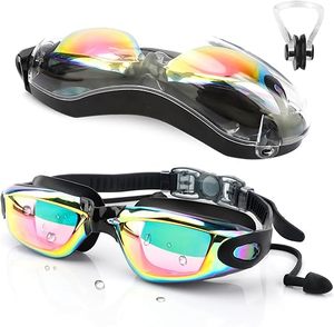 Gafas de natación ópticas graduadas al por mayor de altas ventas, gafas Anti-UV con tapón para los oídos de Surf, accesorios para nadar - Product Image 1