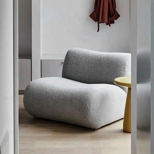 Sofá Italiano Minimalista en Forma de S, Sofá Curvo en Forma de L con Relleno de Espuma para Sala de Estar, Recepción - Product Image 4