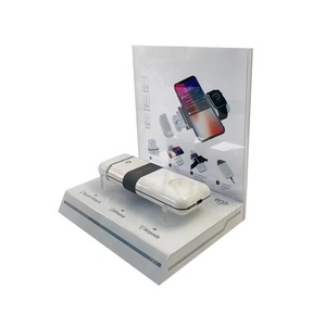 Exhibidor de Acrílico Blanco para Power Bank con Luz LED, Soporte en Forma de L de Perspex para Accesorios de Teléfono, Exhibidor para Tienda - Product Image 4