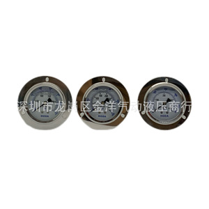 Manomètre analogique Hoda 60 mm 0-100/150/250/350/400 bars pour système hydraulique air-huile - Product Image 1