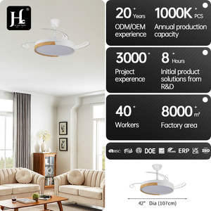 High-quality modern DC motor silent <b>remote</b> <b>control</b> 42-inch 3-leafe bedroom <b>light</b>-emitting diode with <b>light</b> invisible <b>ceiling</b> fan - Product Image 4