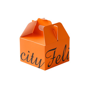 Custom Printed Kraft <strong>Paper</strong> <strong>Cake</strong> <strong>Box</strong> with Handle Birthday <strong>Cake</strong> Packaging for Other Foods Carrying Handle - Product Image 1