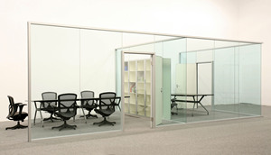 Khung Nhôm Kính Gỗ Panel Cách Âm Cao Phân Vùng Tường Văn Phòng - Product Image 3