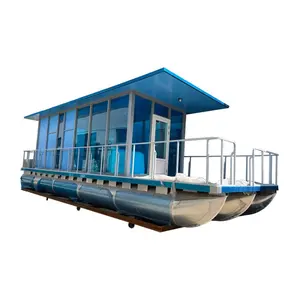 11m 36ft aluminium Pontoon rumah air Removable Floating Yacht perahu untuk keluarga