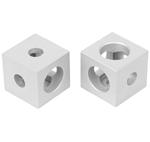 Cube Nut 10mm Metric CNC Machined Natural Finish Square Shape General Industry Use - Product Image 4