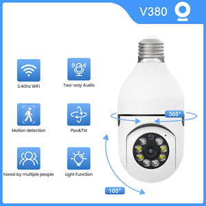 V380 App nhà thông minh máy ảnh bóng đèn 360 <span class=keywords><strong>Wifi</strong></span> máy ảnh CCTV 360 độ pnaoramic không dây tầm nhìn ban đêm ánh sáng bóng đèn an ninh máy ảnh - Product Image 2