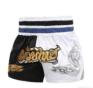 Pantalones Cortos de <span class=keywords><strong>Muay</strong></span> <span class=keywords><strong>Thai</strong></span> Unisex Reedot Sports, Personalizados, 100% Satén, Cintura Alta, Sublimación, Modelo de Artes Marciales de Lucha y Grappling de <span class=keywords><strong>Tailandia</strong></span> - Product Image 4