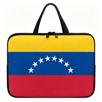 Sac d'ordinateur personnalisé avec drapeau sublimé de la République Fédérative du Brésil, sacoche pour ordinateur portable en néoprène imperméable