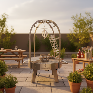 Parrilla de Carbón para Exteriores Estilo <span class=keywords><strong>Argentino</strong></span> de Acero Corten - Product Image 2