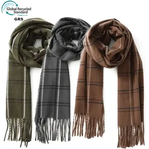 Latest Arrival of European and American style Large Soft Cashmere Silky Pashmina Solid Shawl Wrap Scarf for Women Men