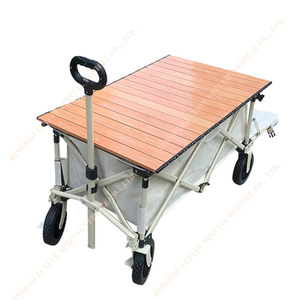 Bán Hot 4 Bánh Xe Ráp Gấp Ngoài Trời Tiện Ích Bãi Biển Vườn Xe Đẩy Giỏ Hàng Có Thể Gập Lại Xe Đẩy - Product Image 2