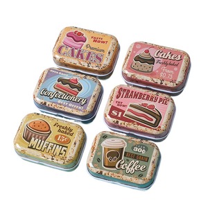 <span class=keywords><strong>Mini</strong></span> phim hoạt hình dễ thương Biscuit Kẹo hộp bìa tóc Clip earnail lưu trữ sắt có thể xách tay hộp thuốc - Product Image 1