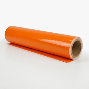 Film vinyle auto-adhésif PVC opaque orange 1006, imperméable et résistant aux UV, pour découpe sur traceur, bannières, enseignes et lettres. - Product Image 3