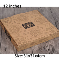 Boîte à pizza rectangulaire en carton de 32cm, nouveau design personnalisé, biodégradable, 16x16, 28x28, 30x30, 32x32, boîtes d'emballage pour pizza