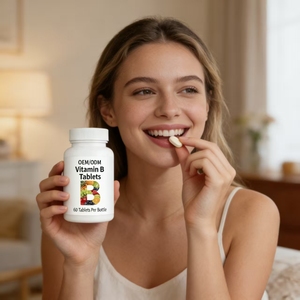 OEM/ODM Hersteller <span class=keywords><strong>Vitamin</strong></span>-<span class=keywords><strong>B</strong></span>-Komplex-Tabletten zur Energieunterstützung Nahrungsergänzungsmittel - Product Image 4