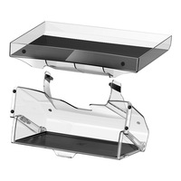 Boîte de rangement coulissante magnétique en acrylique imperméable Changze ST 03 reconditionnée, compatible avec Tesla Model 3/Y/YL, organiseur sous l'écran