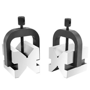 Acero endurecido de precisión Ángulo de 90 grados Juego de bloques en forma de V Herramienta de maquinista de calibre multiusos - Product Image 5