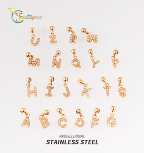 Collana Fatingna Personalizzata con Ciondolo a Forma di Iniziale Placcata Oro in Acciaio Inossidabile per Donna e Ragazza per Amore - Product Image 3